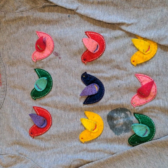 Mini Boden bird shirt 2-3 - Picture 2 of 2